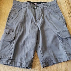 Dickies cargo carpenter work shorts men's 30x10 Gray ripstop outdoor work